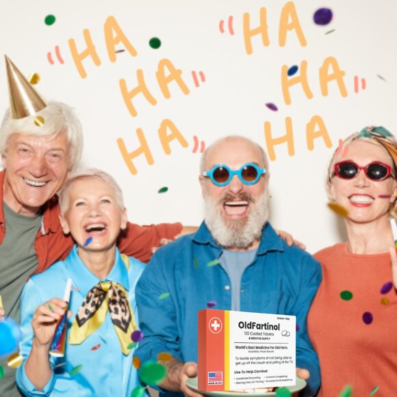 Novelty Prank Medicine Box OldFartinol Funny Prescription Gag Gift Exchange Xmas - Picture 7 of 13